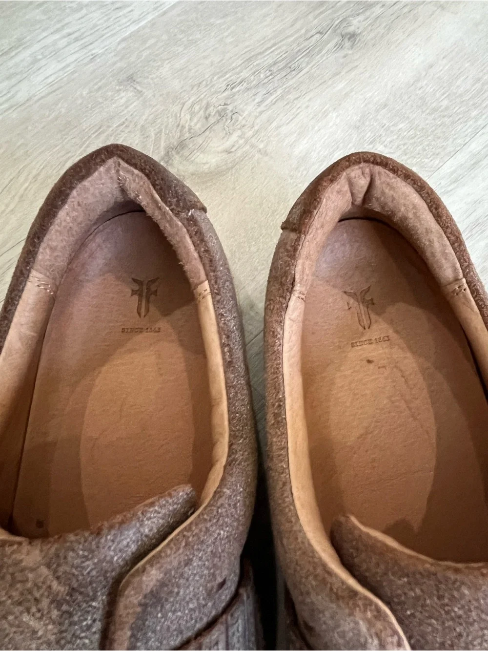 Frye Ivy Gore Slip On Chocolate Brown Leather Sneakers Shoes Womens 9 Comfort